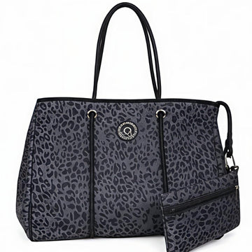 Timeless Tote - Leopard Black